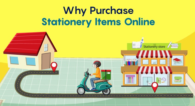 Why purchase stationery items online?